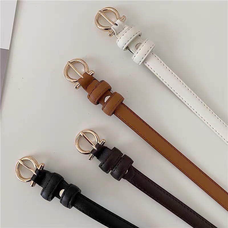 Thắt lưng nữ váy mặt kim tròn vàng bản nhỏ 1.3cm (Hỗ trợ bấm lỗ, cắt dây) TL422 - Thắt Lưng Giá Tốt