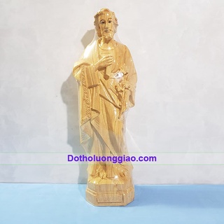 Tượng nhựa Thánh Giuse vân gỗ cao 40cm, 50cm, 60cm