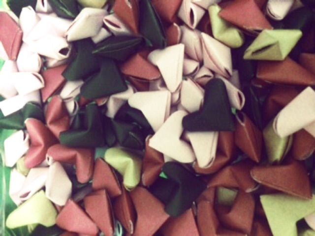 Trái tim giấy origami