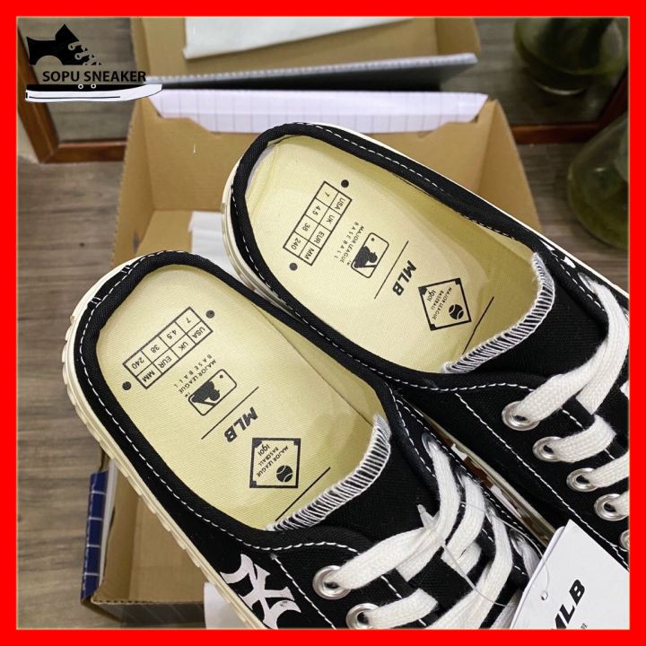 [Mã FAGREEN245 giảm tới 30K đơn 99K] Giày sục nữ đạp gót NY đen đế đục siêu tiện | BigBuy360 - bigbuy360.vn