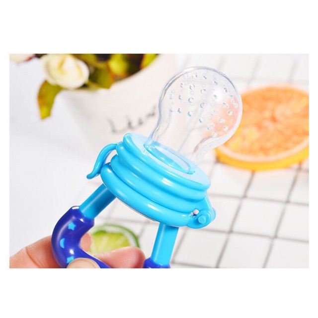 Túi Nhai Chống Hóc, Túi Nhai Ăn Dặm Cho Bé (Tặng kèm dây đeo và 1 núm nhai)