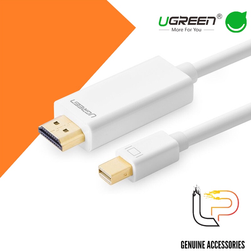 Cáp Mini DisplayPort to HDMI Ugreen - Cáp chuyển đổi Thunderbolt to HDMI macbook kết nối tivi Ugreen