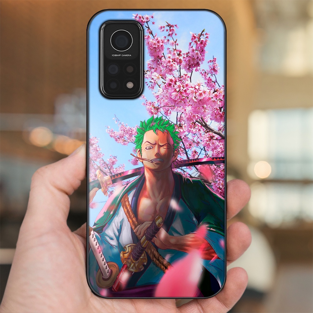 Ốp lưng Xiaomi Mi 10T Pro 5G viền đen in hình Zoro One Piece