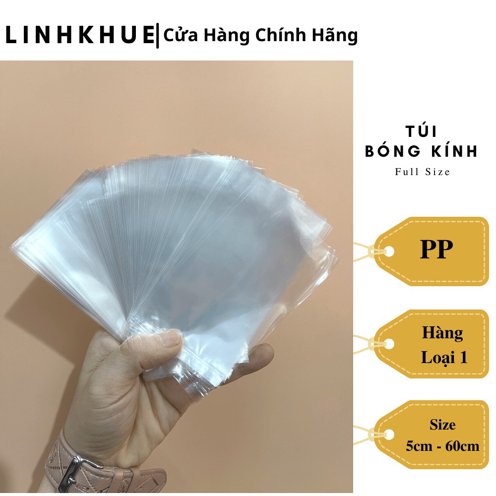 Túi Bóng Kính Đủ Size - Khối lượng 1kg - Hàng Loại 1 - SP97 - Túi PP