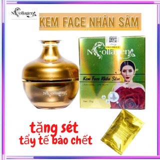 FACE NHÂN SÂM N.COLLAGEN (Giảm 90% n.ám, t.àn n.hang, m.ụn). Khối lượng 25g. Chỉ số chống nắng 45+.