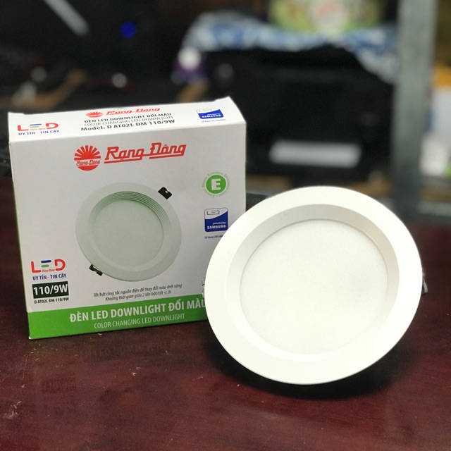  Đèn Led Downlight Đổi Màu Phi110/9W Rạng Đông(Bảo hành đổi mới 6 tháng)