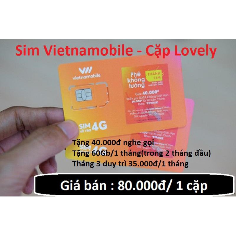 [TẶNG NGAY - 1 sim] Sim vietnamobile số dễ nhớ