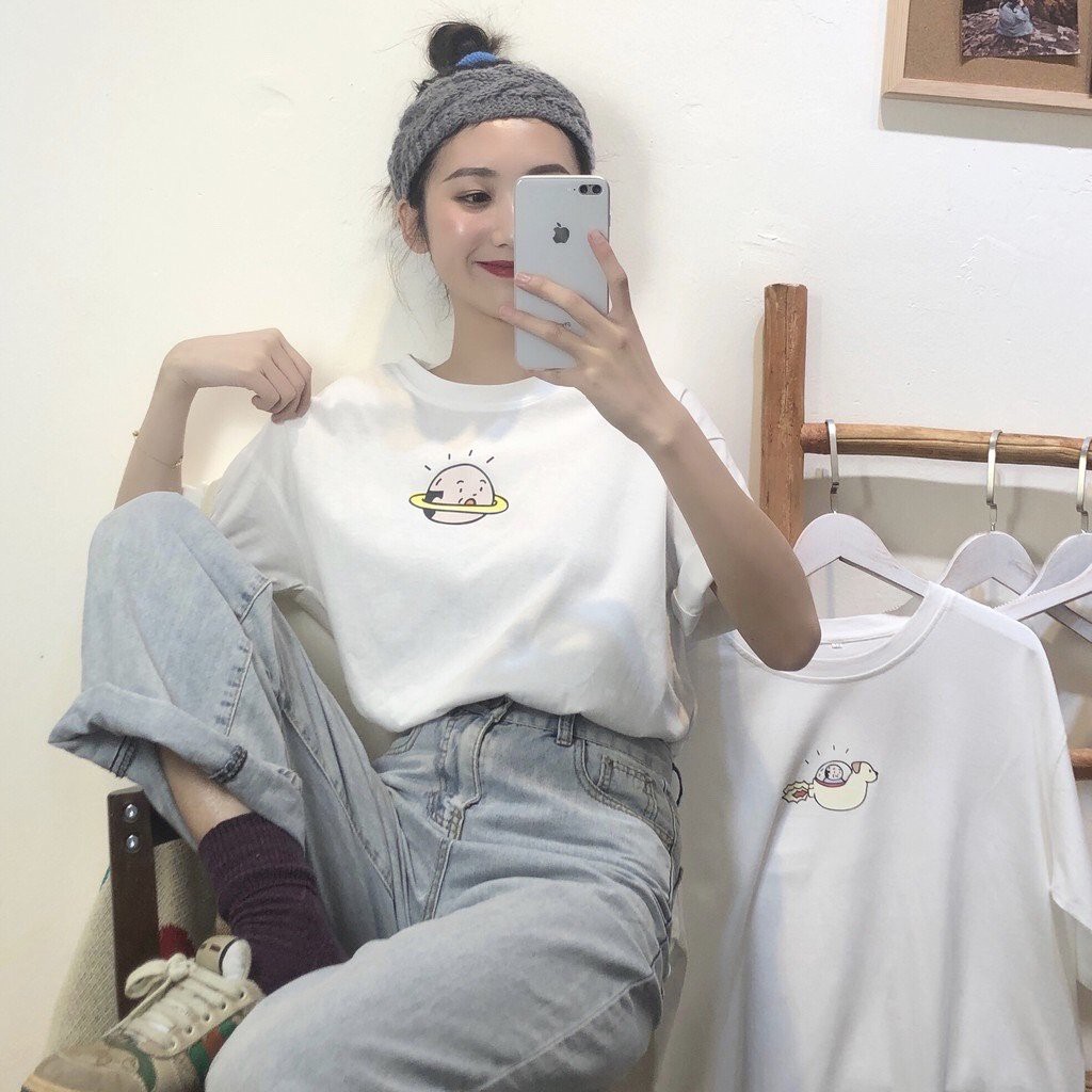 Áo Thun Hoạt Hình Đầu Trọc - Áo Phông Form Rộng - Áo Thun Tay Lỡ Cotton - Áo Thun Nam Nữ Unisex Có Ảnh Thật X.Store