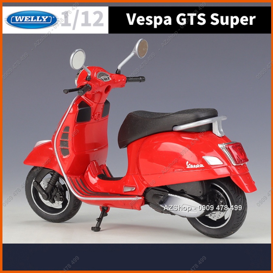Xe Mô Hình Vespa GTS Super - Piaggio Maisto - Tỉ Lệ 1:12
