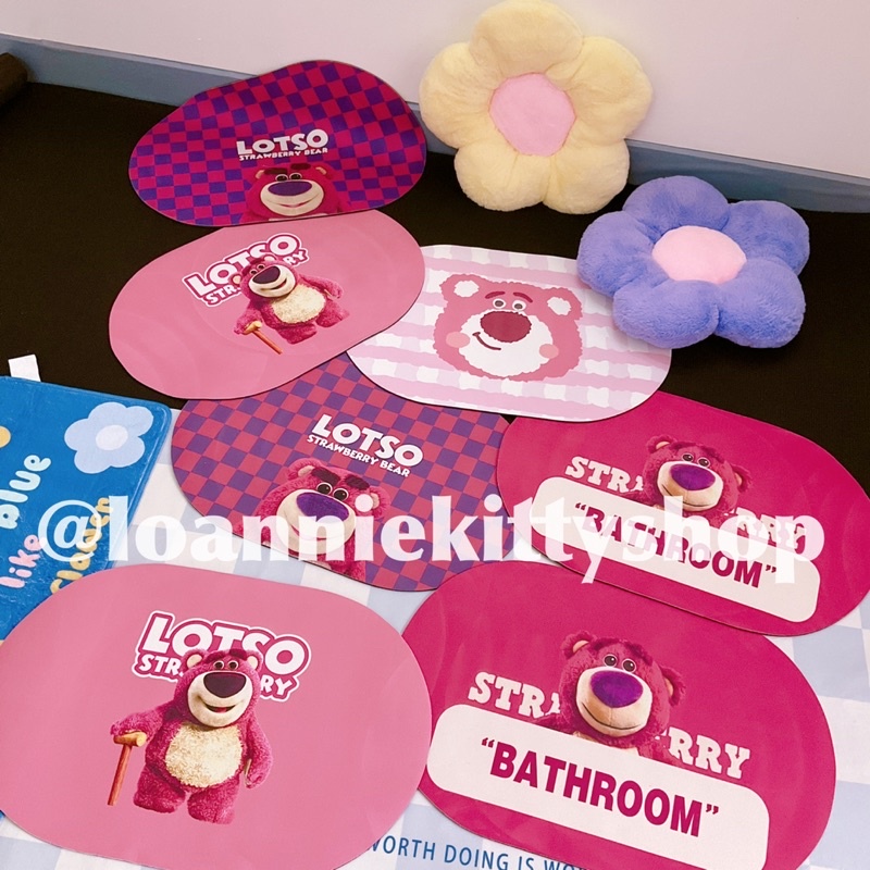 CÓ SẴN &gt;&gt;  Thảm gấu dâu chống trơn trượt, thấm nước, kháng khuẩn, dễ giặt