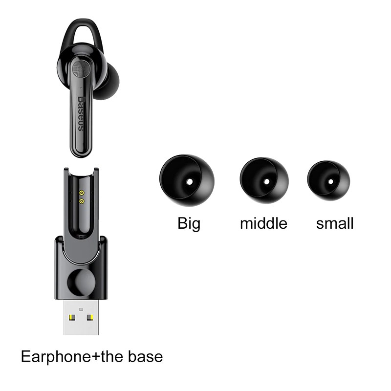 Tai nghe Bluetooth Baseus Magnetic Earphone Kết nối cùng lúc 2 thiết bị Bluetooth 4.1 thiết kế dock sạc tích hợp