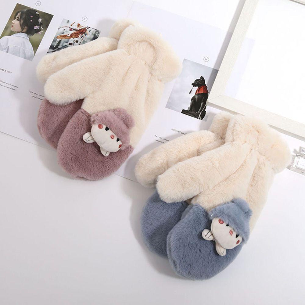 Găng Tay WTTLE Dễ Thương Mùa Thu Đông ​ Dây Đeo Cổ Thiết Kế Xinh Xắn Cho Học Sinh