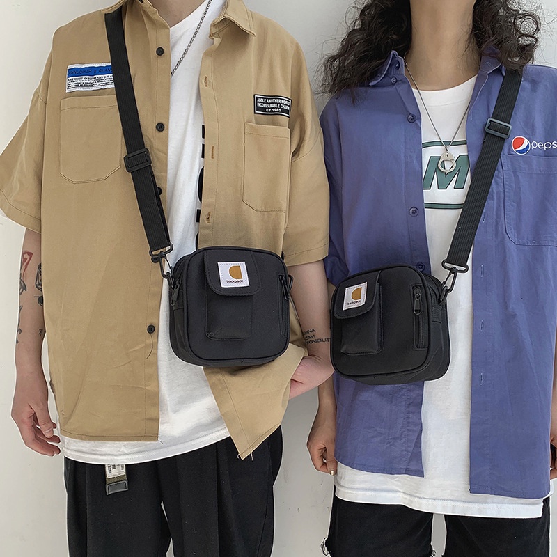 Túi Đeo Chéo Mini Chất Liệu Oxford Chống Nước Thời Trang Unisex Nhỏ Gọn Đi Chơi Đơn Giản