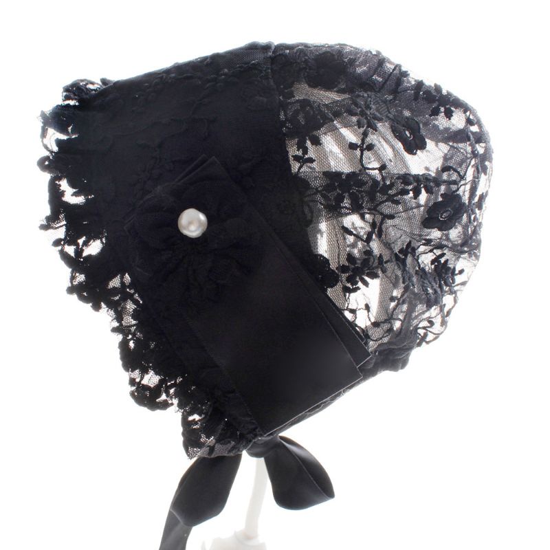 Nón Beanie Cotton Thoáng Khí Thoải Mái Có Dây Đeo Cho Bé Gái 4-18 Tháng Tuổi