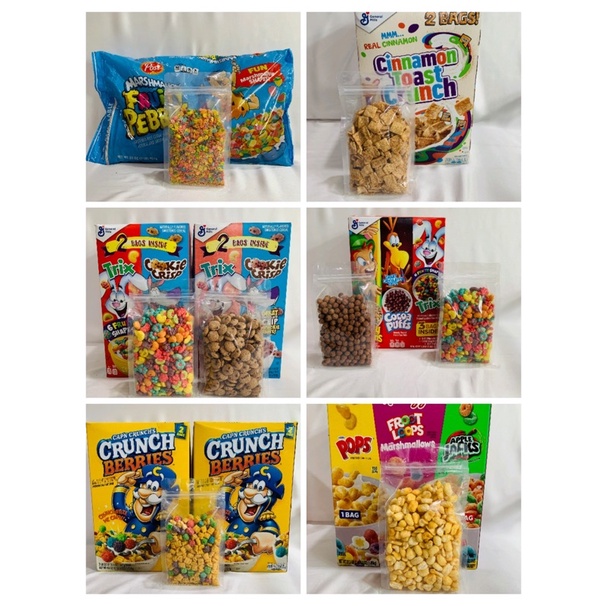 TỔNG HỢP NGŨ CỐC VỊ RED BERRIES - POKEMON - COCOA PUFFS - CRUNCH BERRIES - POP CORN - CINNAMON - TRIX FRUIT [HÀNG MỸ]