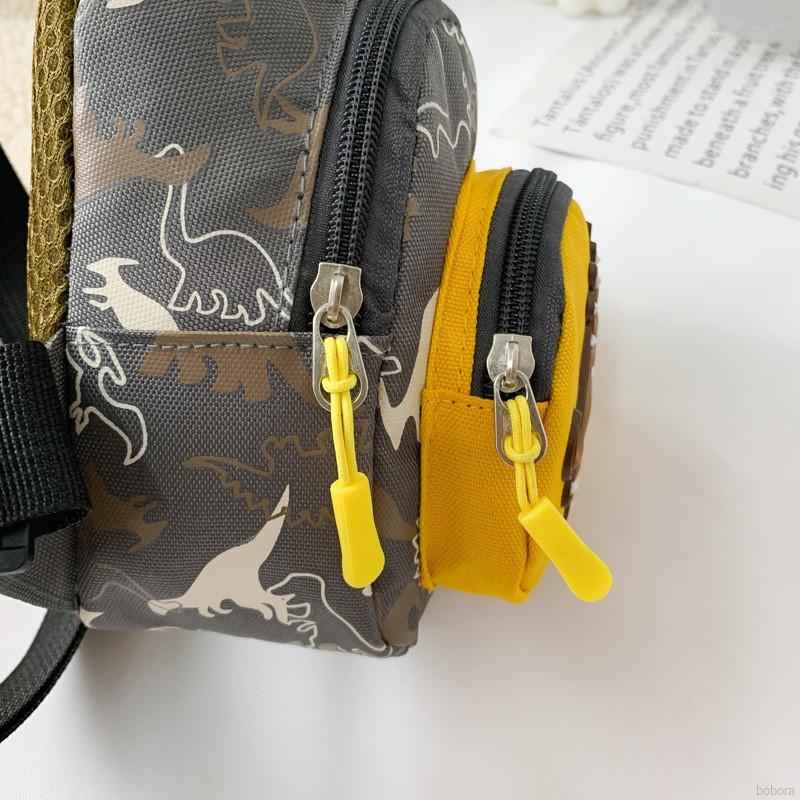 Túi Đeo Chéo In Hình Khủng Long Dễ Thương Cho Bé Gái 1-7 Tuổi