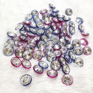 Nút áo pha lê kim cương size 2.5cm đính veston com lê khoác dạ lấp lánh