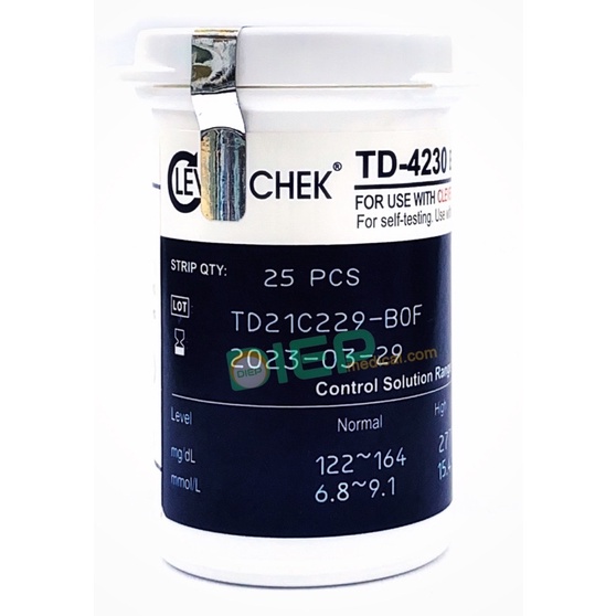 ✅ CLEVER CHEK TD-4230 (25 QUE + 25 KIM) - Que thử đường huyết dùng cho máy Clever Chek TD-4230 (Chính hãng - Đức)