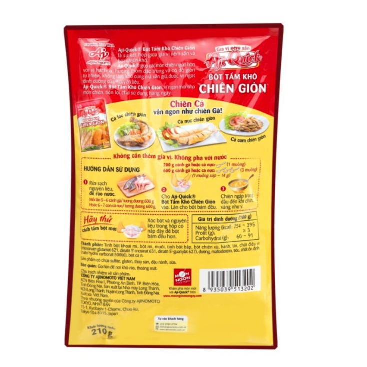 Bột tẩm khô Aji-Quick Gói 210g