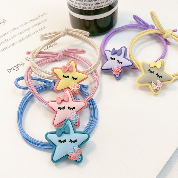 Dây buộc tóc 9 hạt màu CT30