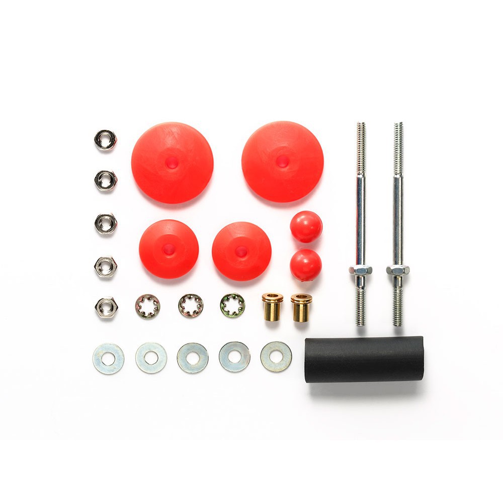 95401 Phụ Kiện Mini 4WD LARGE DIA. STABILIZER HEAD SET (11mm, 15mm) (RED)  - GDC