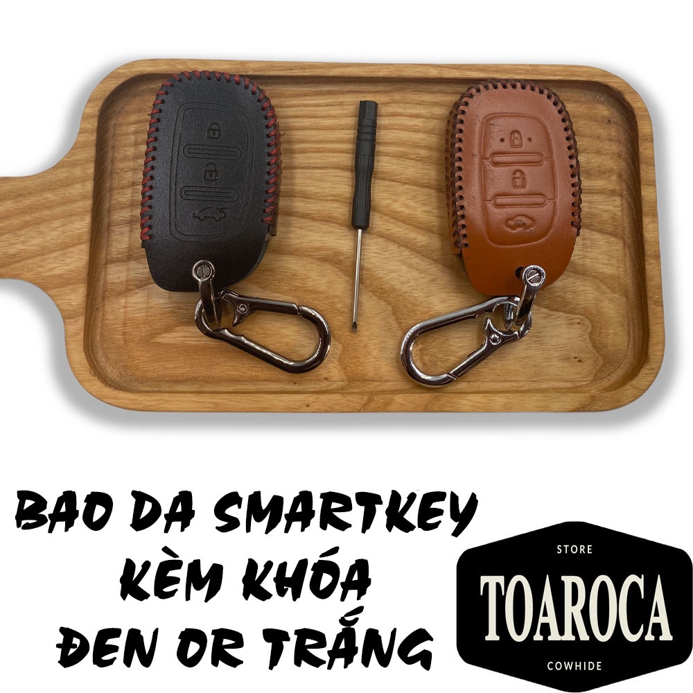 Bao Da Chìa Khóa Smartkey Ôtô Huyndai i10,elantra,tucson 2015,Sonata 2017,i20 smartkey 3 nút  chống trầy,rơi,vỡ Toaroca