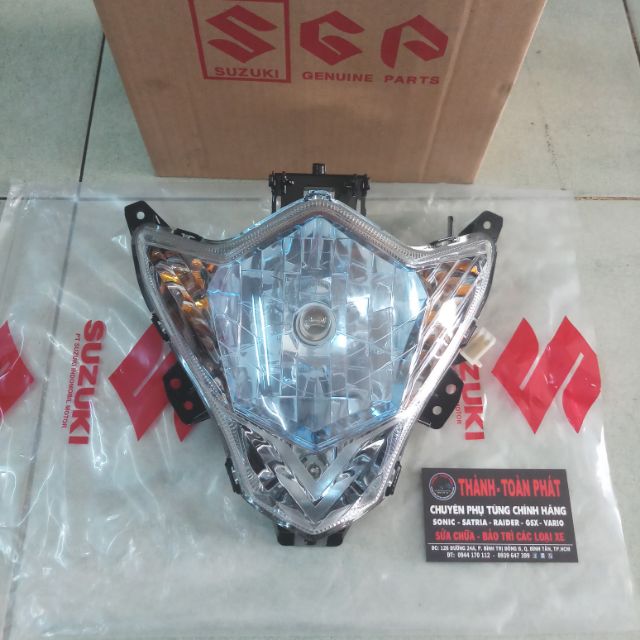 Chóa Satria xăng cơ kính xanh gắn cho Raider xăng cơ