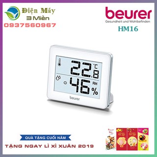 (Tặng Lì Xì Xuân 2019) Nhiệt Ẩm Kế Điện Tử Beurer HM16 - Nhập Khẩu Đức