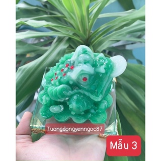 Thiềm thừ đế kiếng vuông cao 10 cm ( nhiều màu )