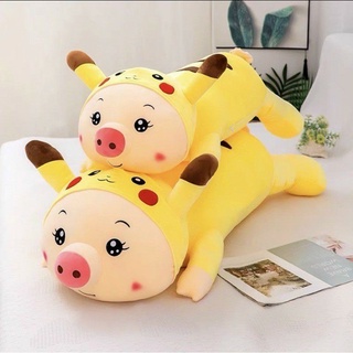 Gấu bông hình lợn pikachu,lợn biến hình