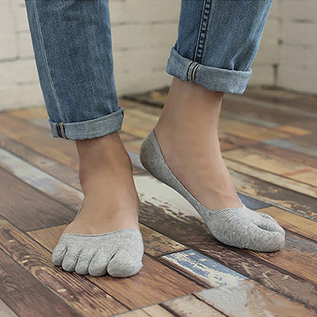 1 Đôi Tất Cotton Xỏ Ngón Chống Trượt