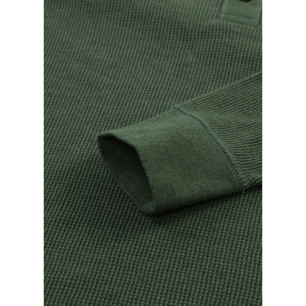 Áo Thun Nam Cổ Tròn Dài Tay Xanh Rêu | BigBuy360 - bigbuy360.vn