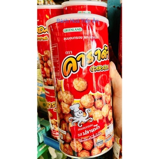 Bánh snack gạo vị mực carada lon 90g