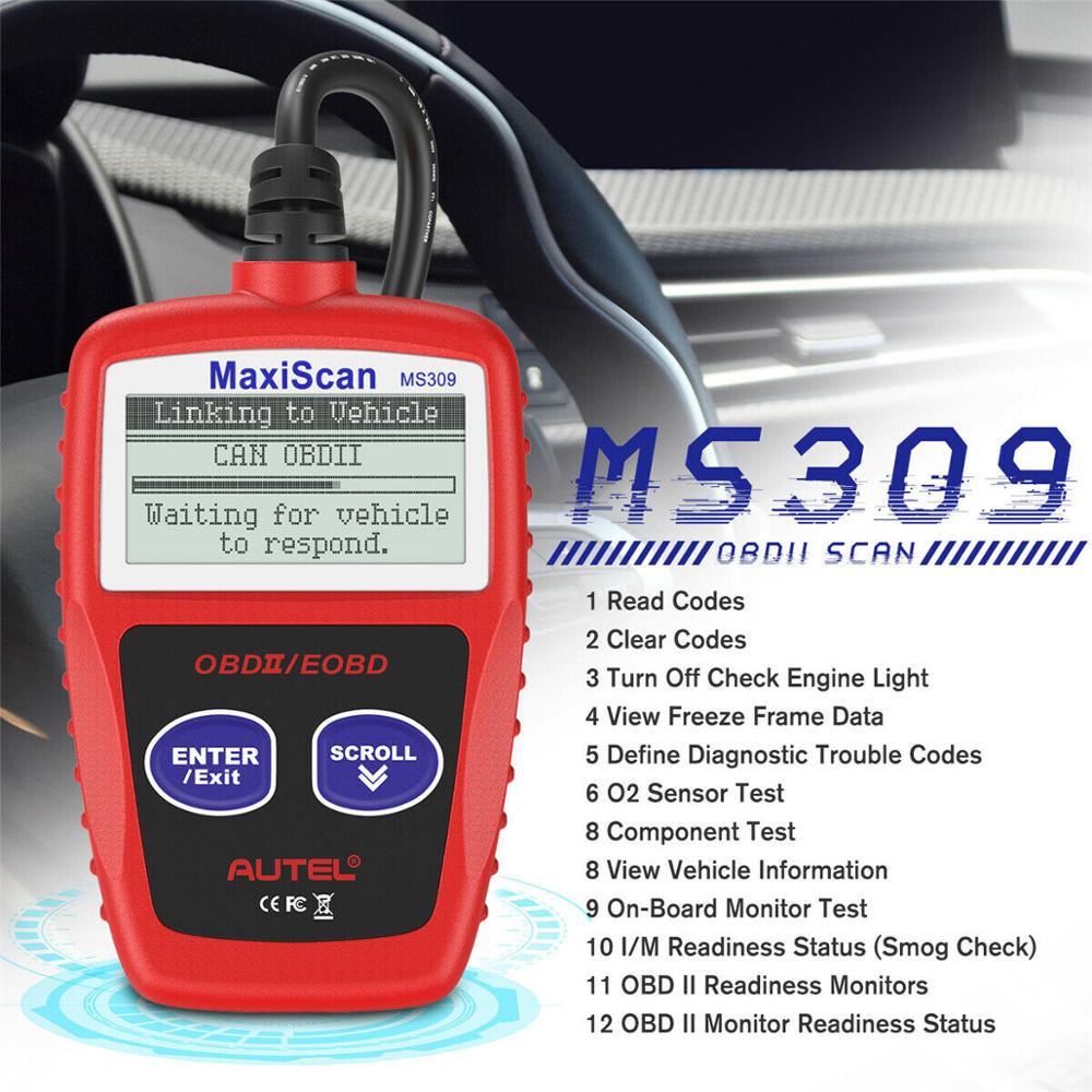 Thiết Bị Quét Mã Code Xe Hơi MaxiScan MS309 CAN BUS OBD2 EOBD OBD II ms 309 ms 309