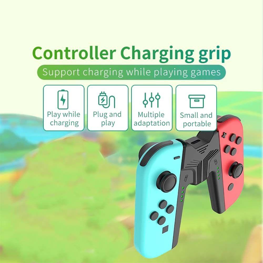 BTLIMER Tay Cầm Chơi Game Có Đèn LED Báo Hiệu Thông Dụng Cho Switch Joycon