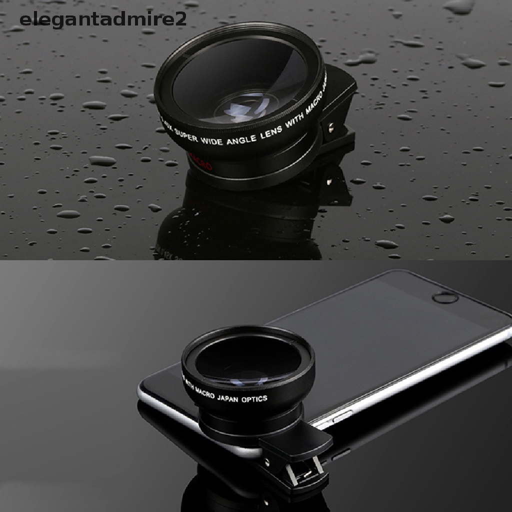 Ống Kính Macro Góc Siêu Rộng 0.45X Và 15X Kẹp Máy Ảnh Thông Dụng Cho iphone