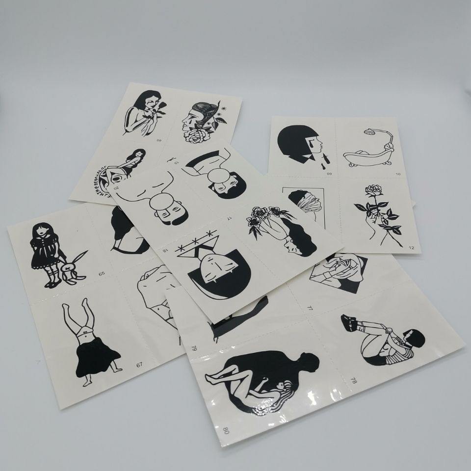 Set 20 Miếng Dán Hình Xăm Chống Thấm Nước Họa Tiết Dễ Thương Dành Cho Nam Và Nữ