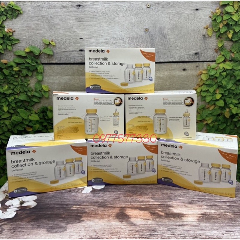 Bình trữ sữa medela 150ml new