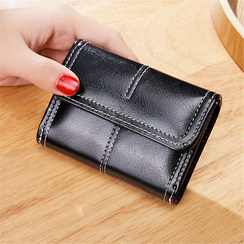 UUMIR Ví Ngắn Đựng Thẻ Nhiều Ngăn Thời Trang Cho Nữ Giá Đỡ
