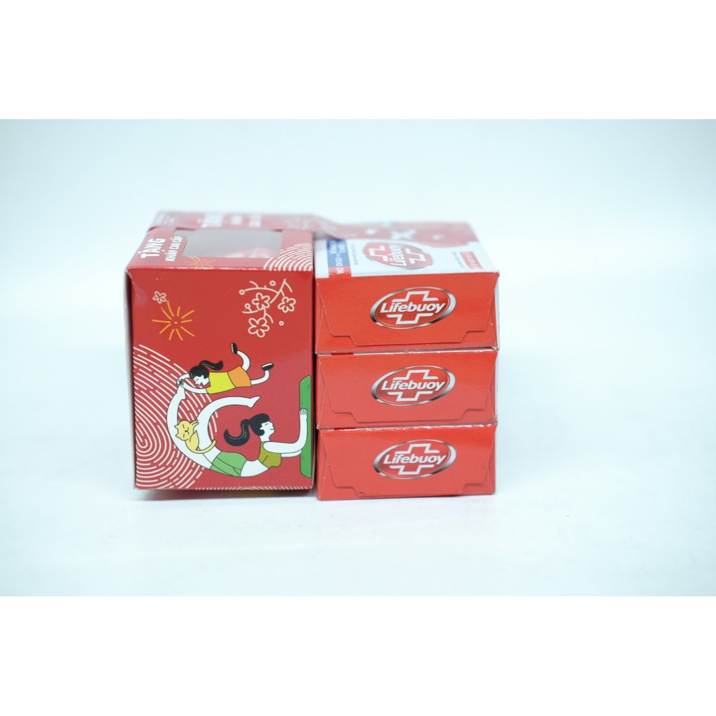 (U) Lifebuoy Xà bông thơm 90g tặng khăn(3 viên)