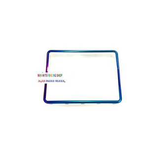 Khung Biển Số Xe Máy Màu Titan Có Ốp Inox Và Bảng Mica