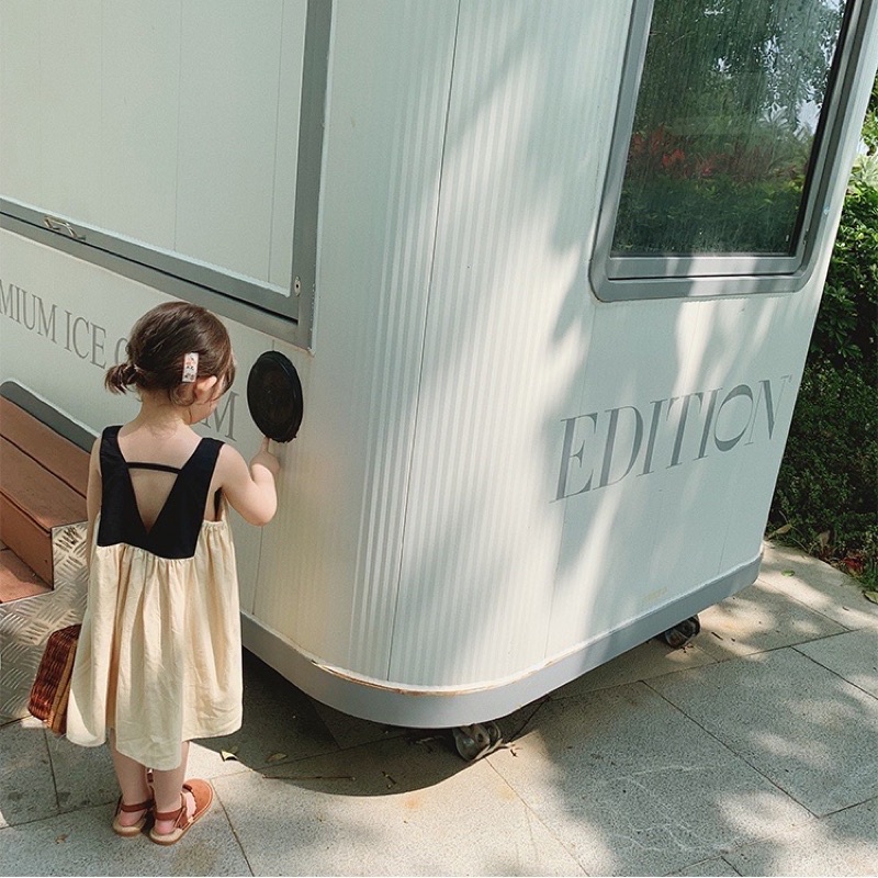 Váy bé gái phối