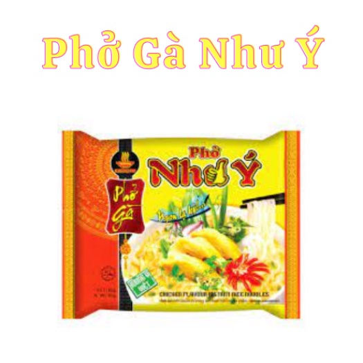 Thùng 30gói Phở Như Ý gồm 3 loại chay + mặn