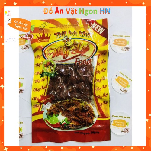 1 Gói Thịt Bò Khô 50g Đồ Ăn Vặt Chất Lượng Ngon Hấp Dẫn | BigBuy360 - bigbuy360.vn