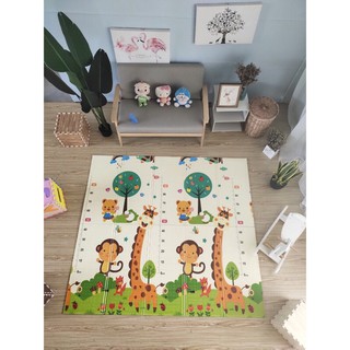 Thảm Xốp Gấp Gọn XPE Cho Bé 2 Mặt Chống Thấm Chống Trơn Hàn Quốc 1m8 - 2m