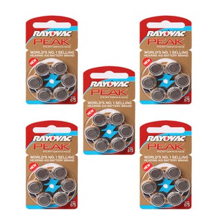 Combo 5 vỉ pin trợ máy thính size 675 pr44 rayovac peak.