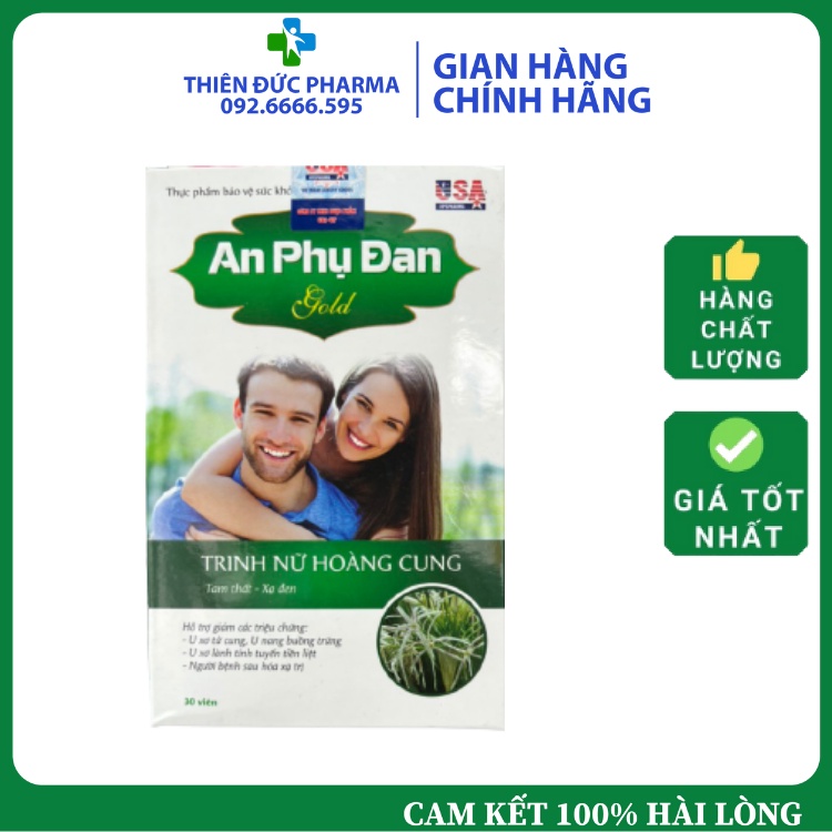 Viên Uống An Phụ Đan Gold  Chiết Xuất Trinh Nữ Hoàng Cung Hỗ Trợ Làm Giảm Các Triệu Chứng U Xơ