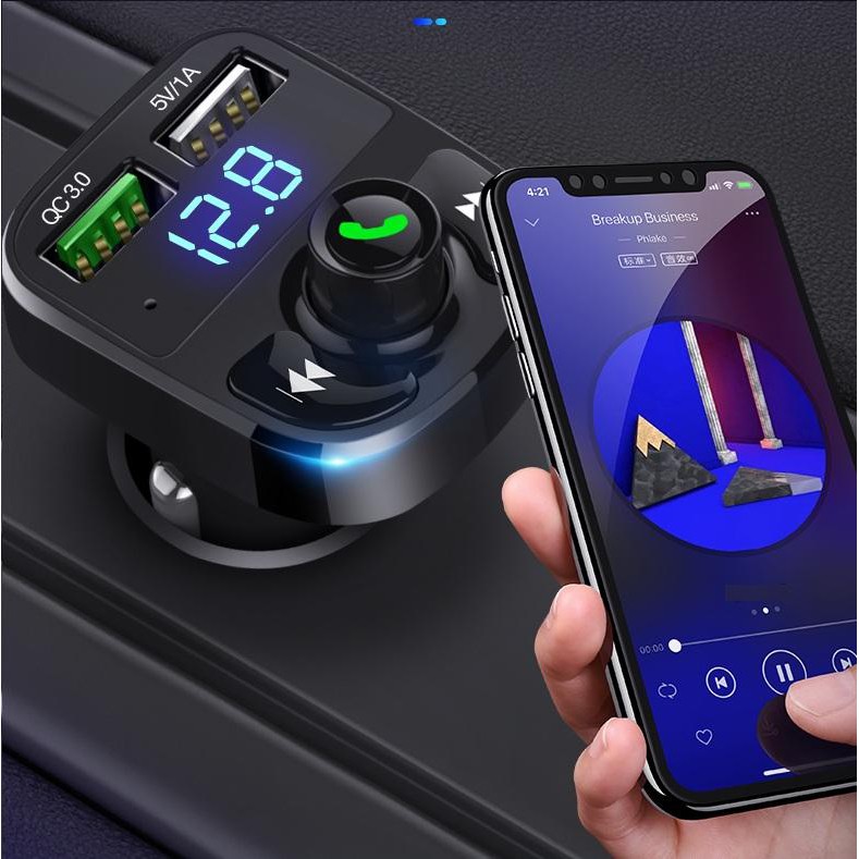 Đầu sạc đa năng trên ô tô Bluetooth Hyundai MP3 USB QC3.0 - Home and Garden