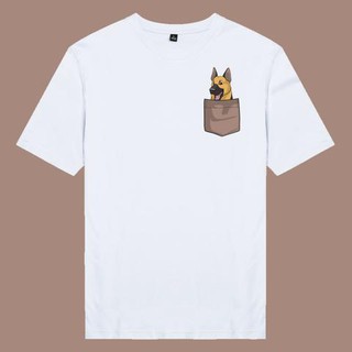 Áo thun unisex cotton in hình Pet lover Peekapoo - German Shepherd