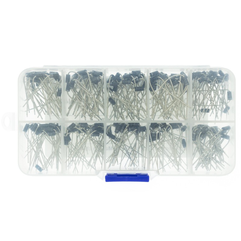 Set 200 Điốt Chỉnh Lưu 10Values x20 1N4001~1N4007 1N5817 1N5818 1N5819 Kèm Hộp Đựng